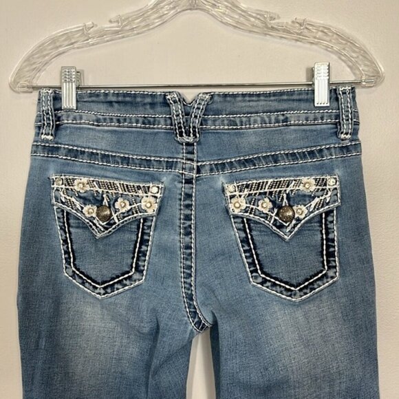 Suko low rise bootleg Women's Blue Jeans - Picture 4 of 7